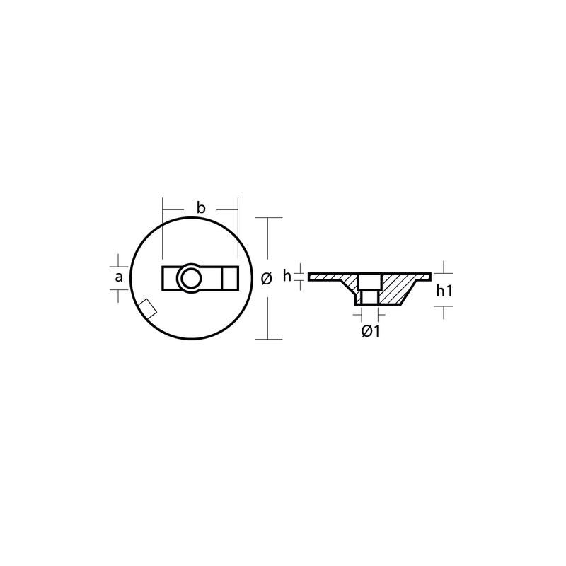 Ánodo de zinc para motores Mercury/MerCruiser, M76214-4, 0,290 kg, R800835
