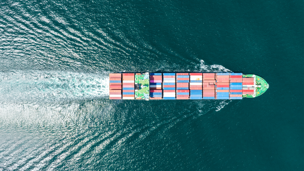 Ship in the ocean