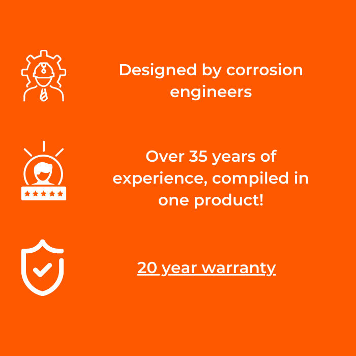 Corrosion Guard - varilla de ánodo eléctrica para calentadores de agua, 340-460 litros, 3/4 "-14 npt, adaptador EU